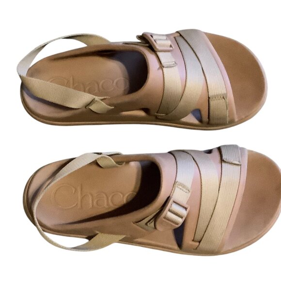 Chaco Womens Sandals Beige US 9 EU 40 Adjustable Straps Slip-Resistant Sole - Picture 6 of 6